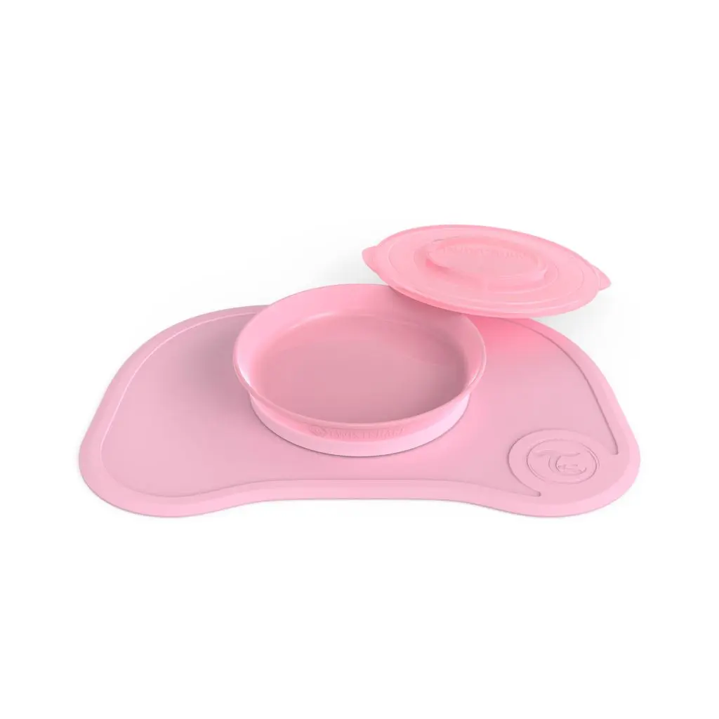 Click-Mat + Assiette Pastel Pink | Rose