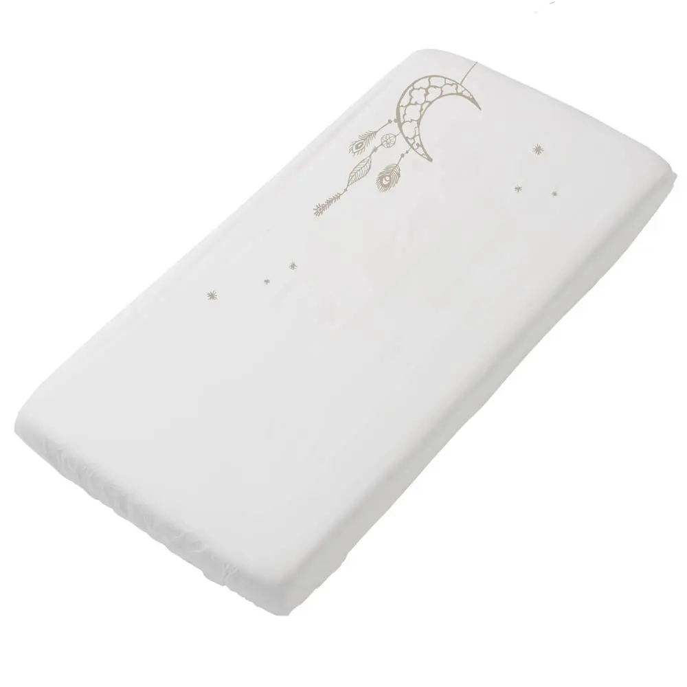 Drap-housse 60X120cm Once Upon A Dream Sand | Blanc