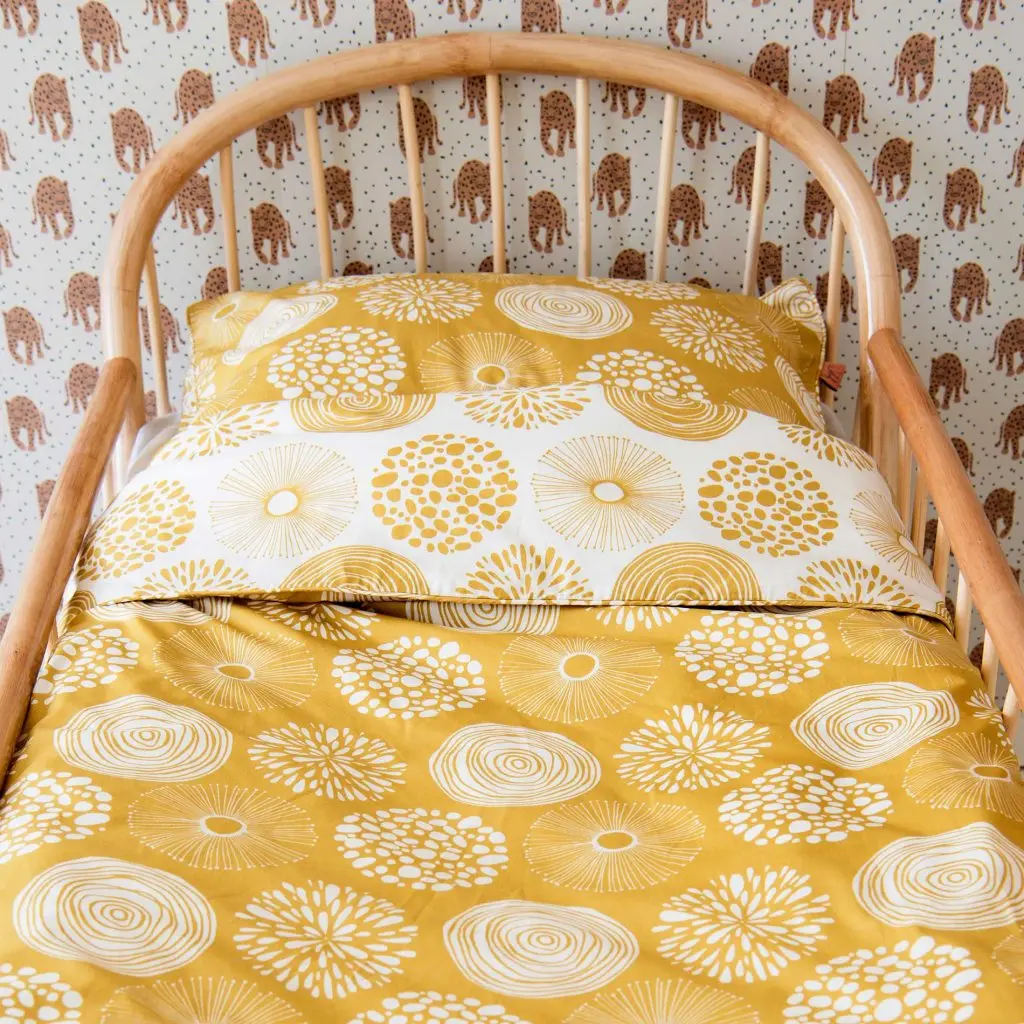 Tuck-Inn Dekbedovertrek 100x135cm Sparkle Sweet Honey | Geel