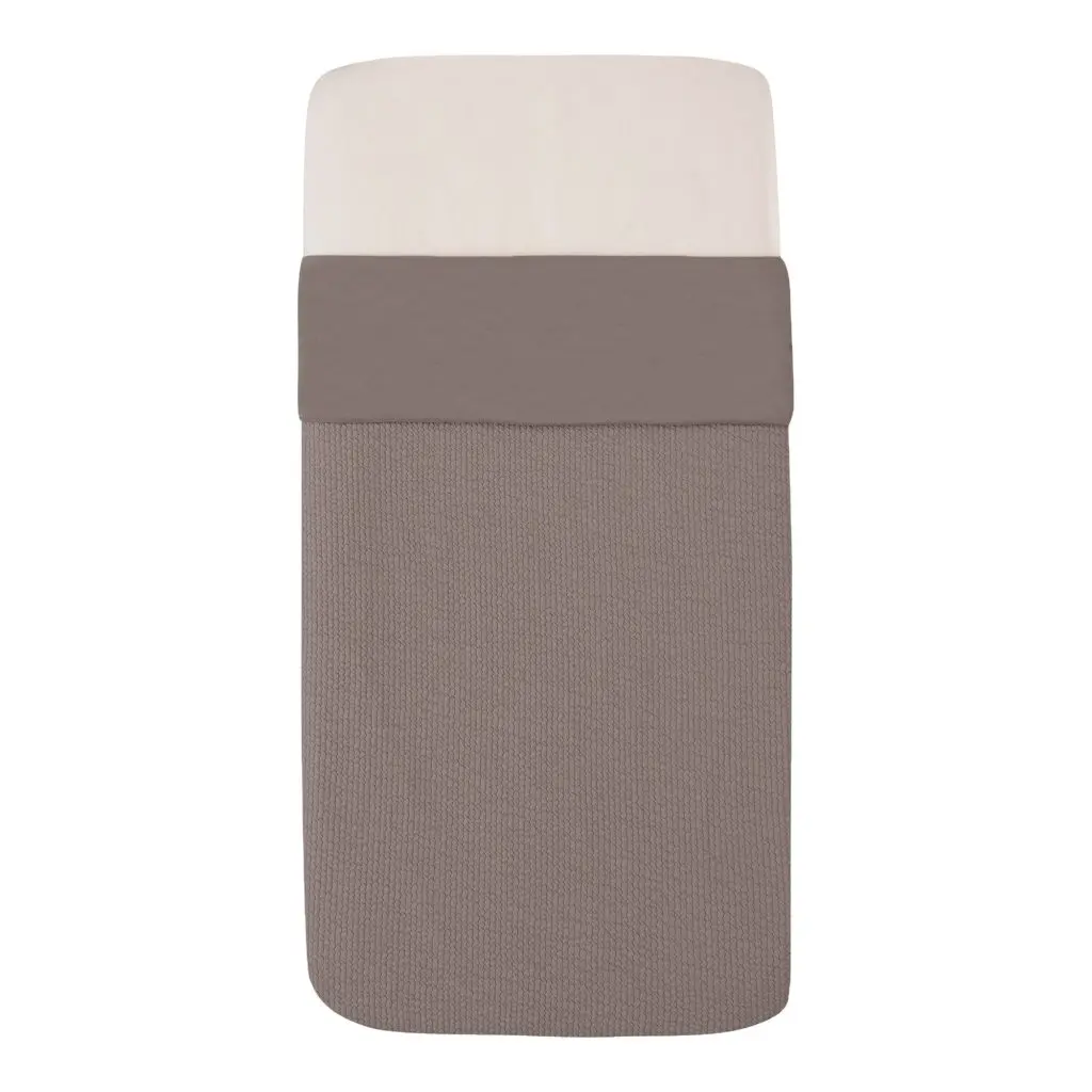 Tuck-Inn Deken 60x120cm/70x140cm Waves Warm Grey | Grijs
