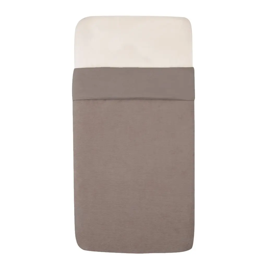 Tuck-Inn Blanket 40x80cm Velvet Rib Warm Grey | Grey