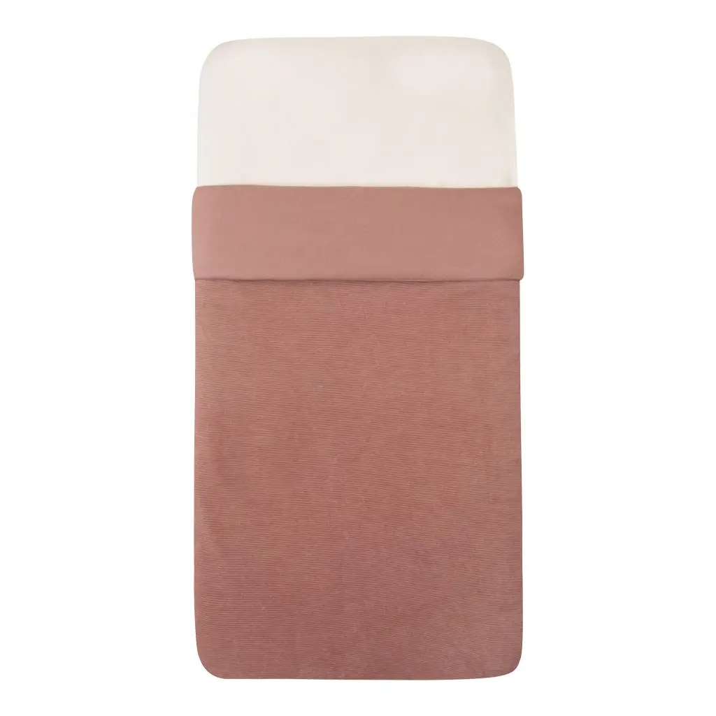 Tuck-Inn Blanket 40x80cm Velvet Rib Dusty Pink | Pink