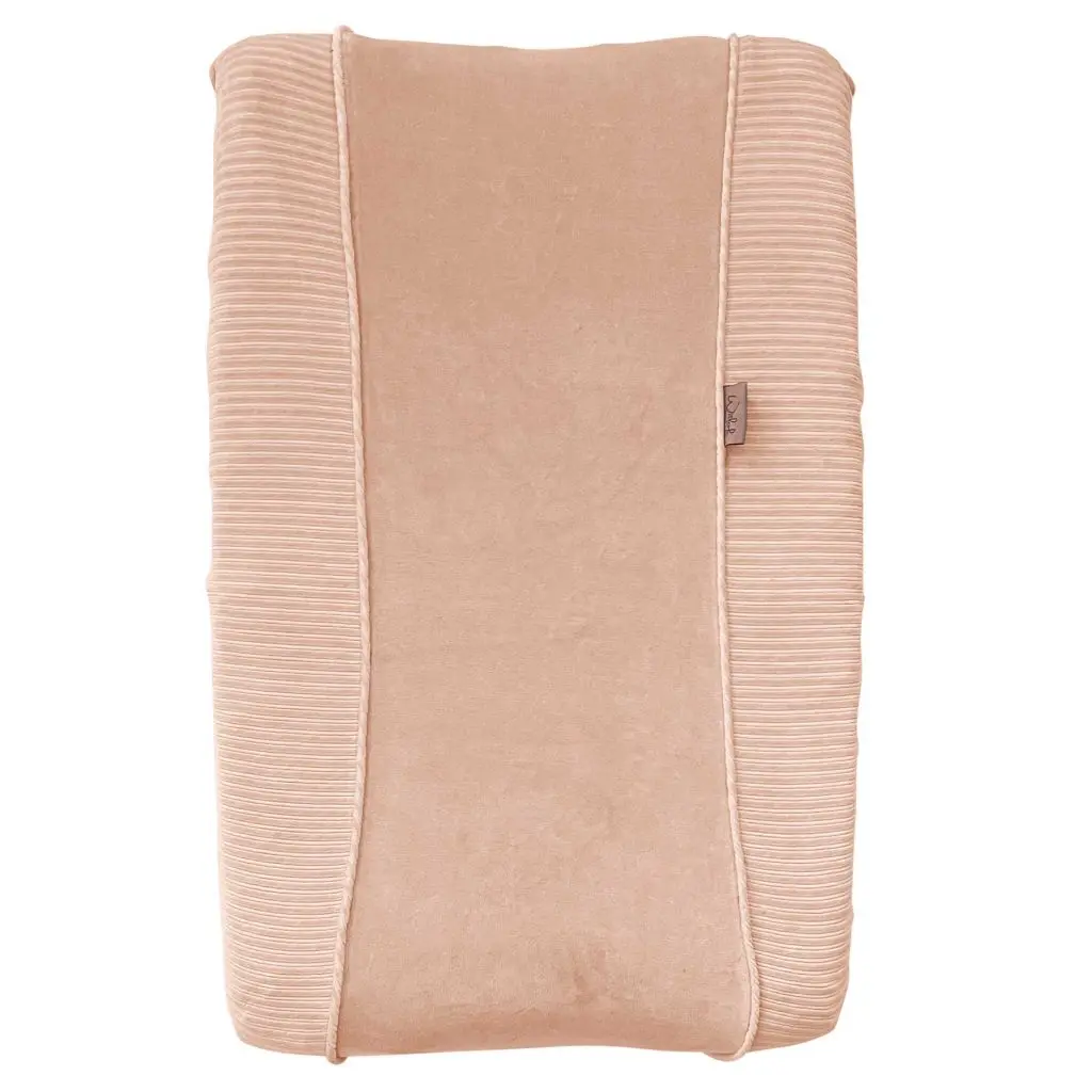 Housse matelas à langer Corduroy Powder | Rose