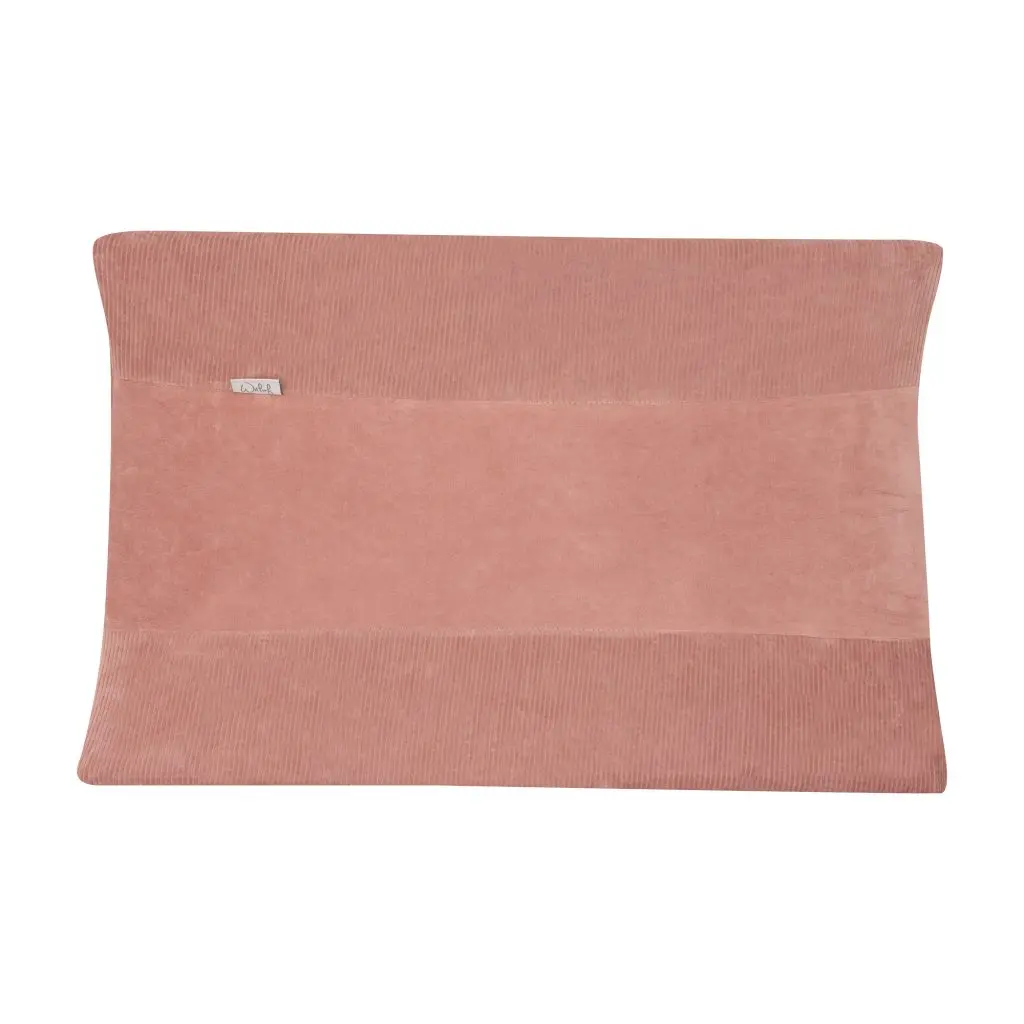 Changing pad cover Velvet Rib Dusty Pink | Pink