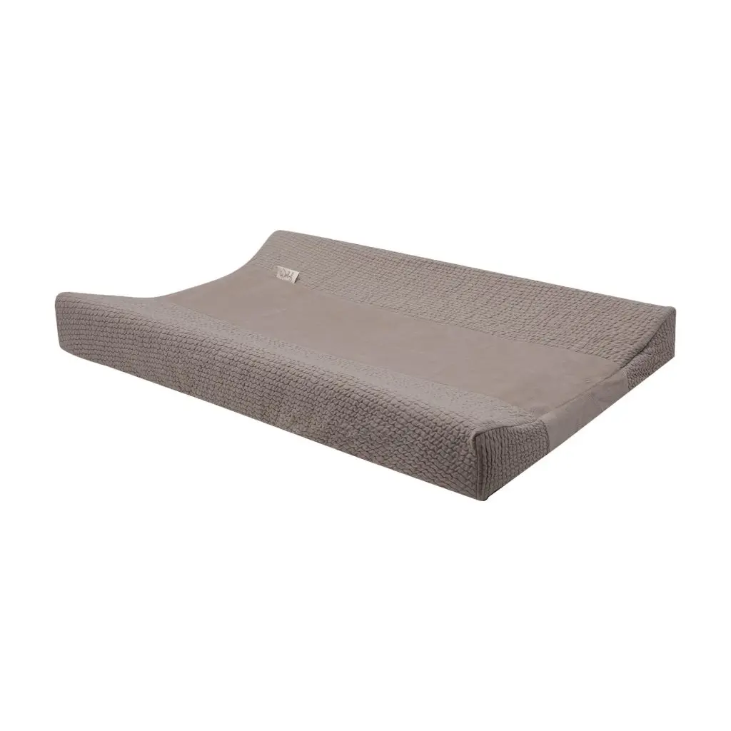 Housse matelas à langer Waves Warm Grey | Gris