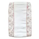 Changing pad cover Flower Powder | White/Pink