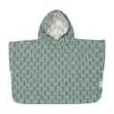 Poncho Muslin Sticky Stripes | Green