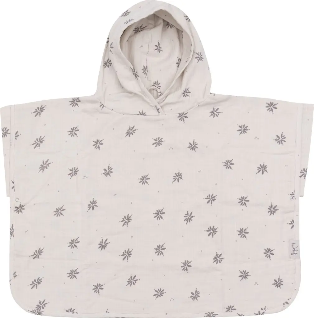 Poncho Muslin Little Charm | Ecru