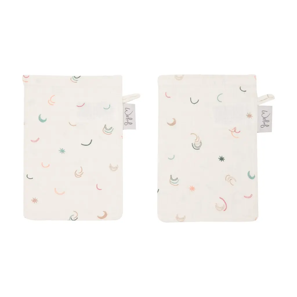 Gants de toilette Hydrophile 2 Pièces Magical Days | Multicolore