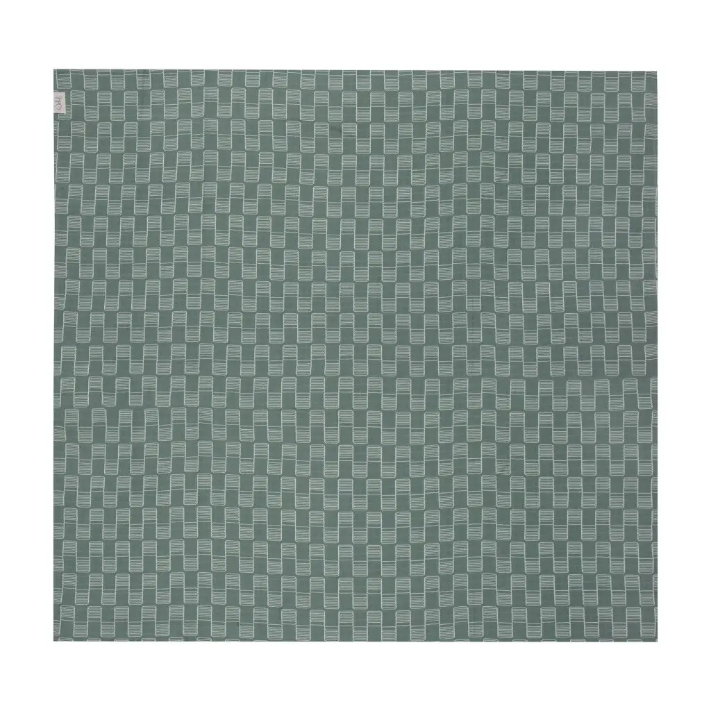 Cloth Muslin 110x110cm Sticky Stripes | Green