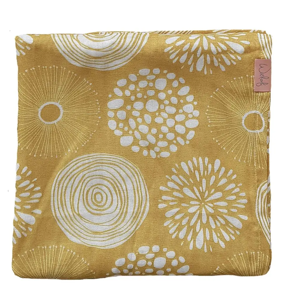 Doek Tetra 120x120cm Sparkle Sweet Honey | Geel