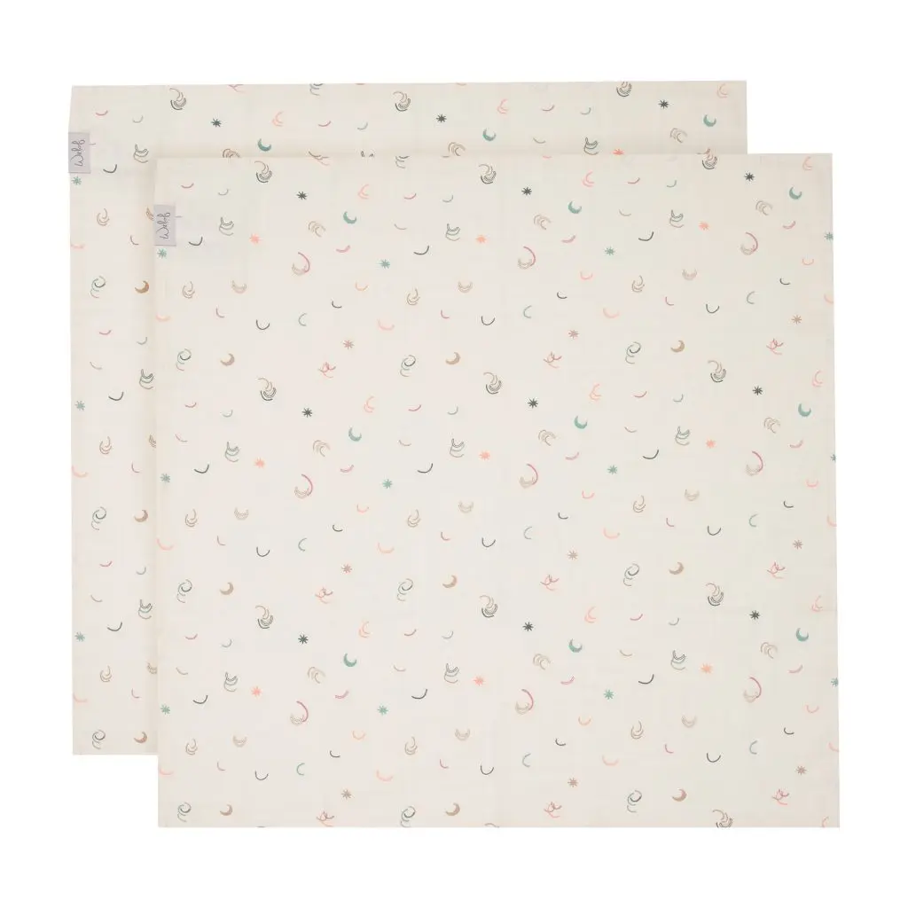 Lingettes Hydrophile 65x65cm 2 Pièces Magical Days | Multicolore