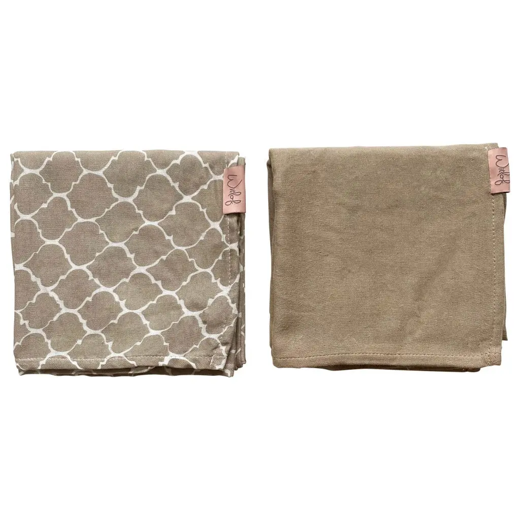 Lingettes Hydrophile 80x80cm 2 Pièces Once Upon A Dream Sand | Beige