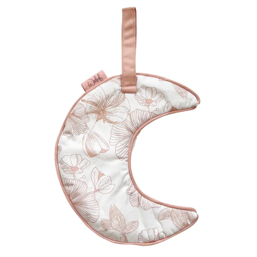 Pacifier cloth Flower Powder | White/Pink
