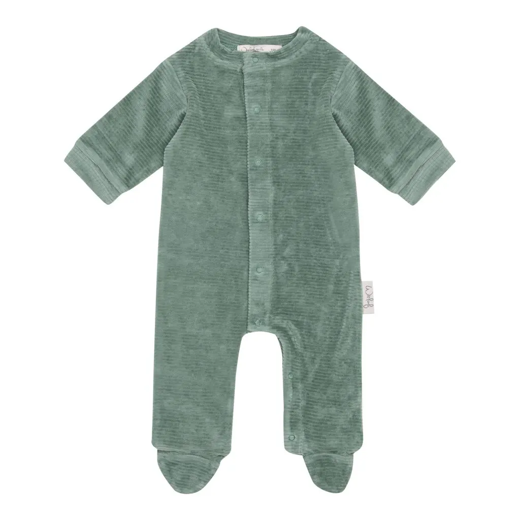 Playsuit Velvet Rib Forest Green | Green