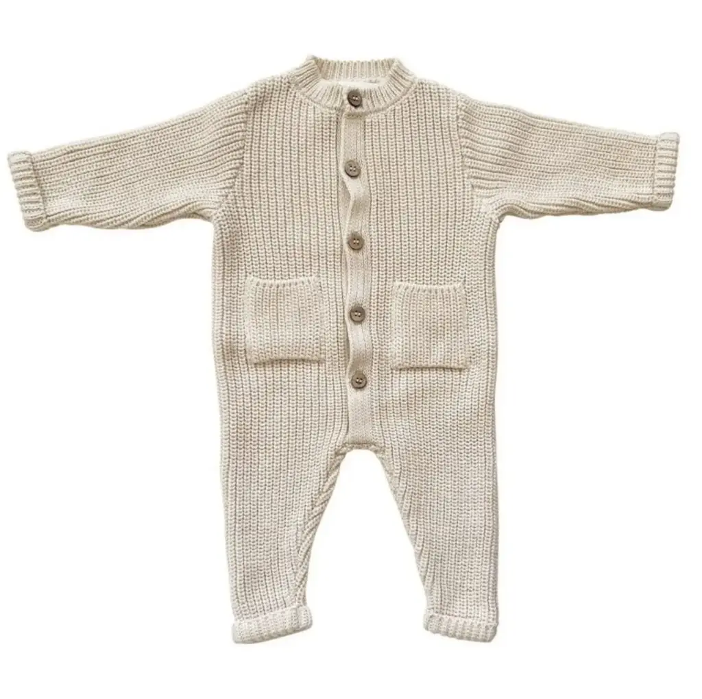 Playsuit Knitted Soft Sand | Ecru