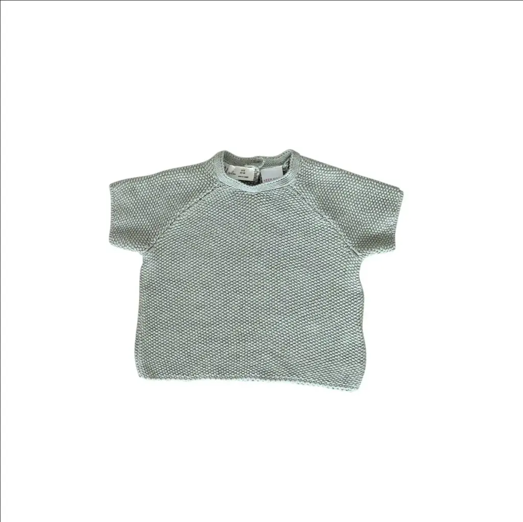 T-shirt Gebreid Cloudy Mint | Mint
