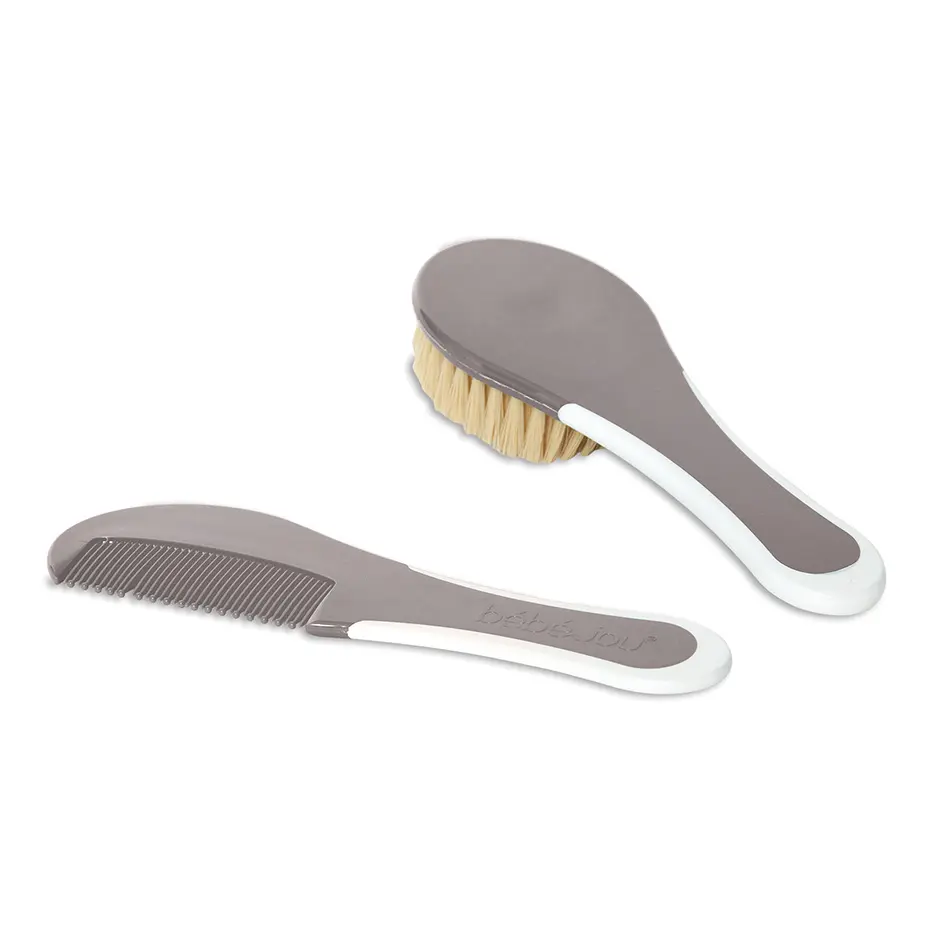 Brosse et peigne Chalk Brown | Marron