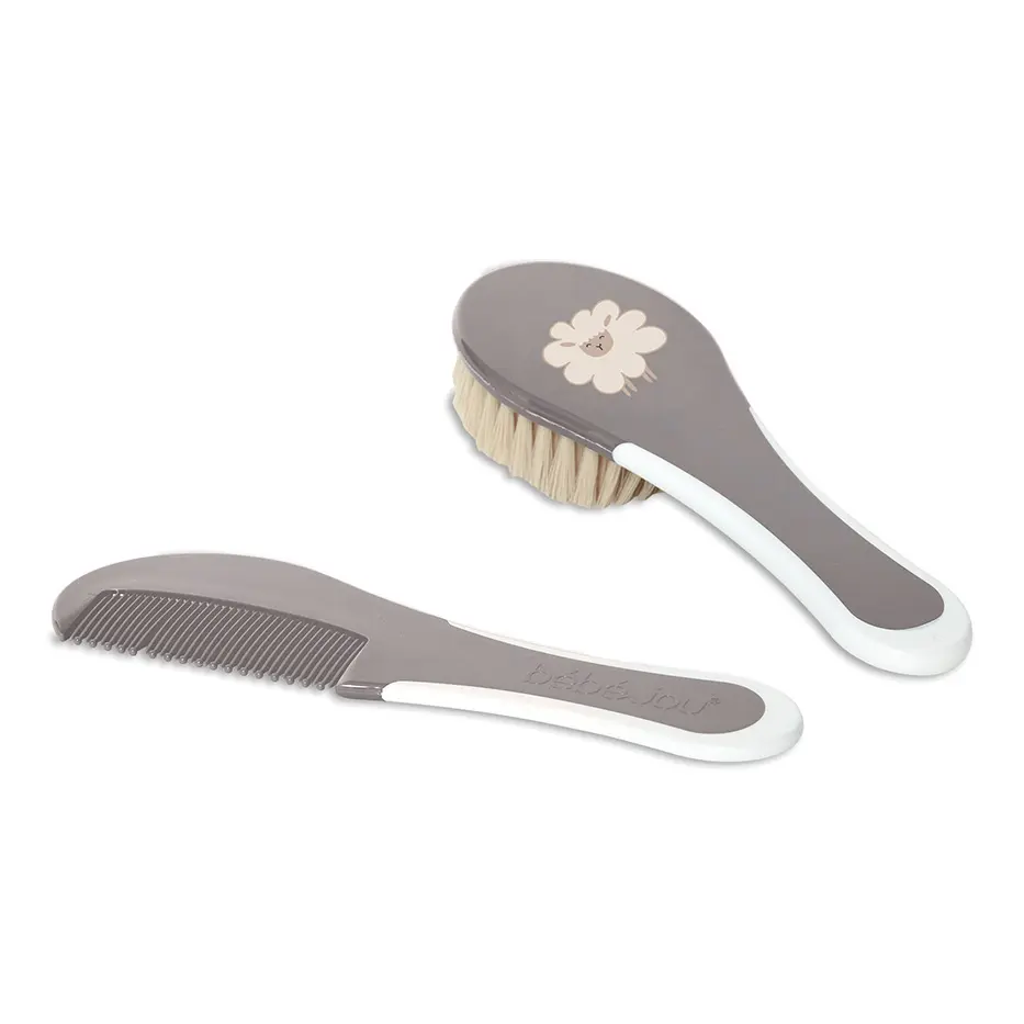 Brosse et peigne Farm Friends | Marron