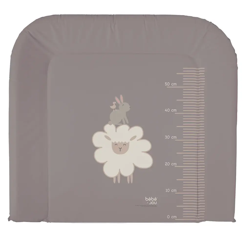 Matelas à langer 72x77cm Farm Friends | Marron