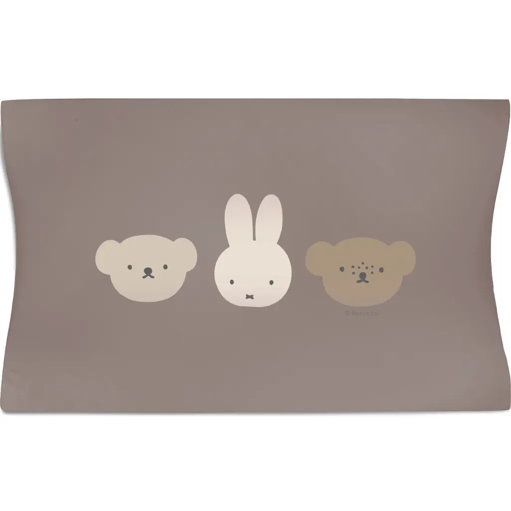 Waskussen 72x44cm Miffy and friends | Bruin 