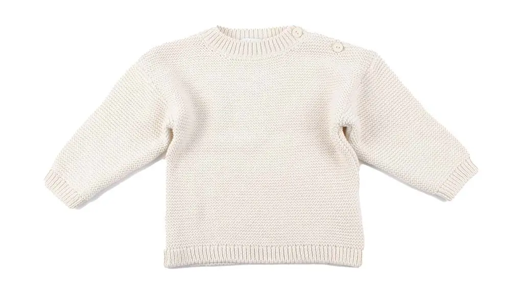 Pullover Gebreid Seedpearl | Ecru