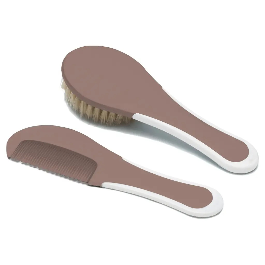 Brosse et peigne Mocha Mousse | Marron