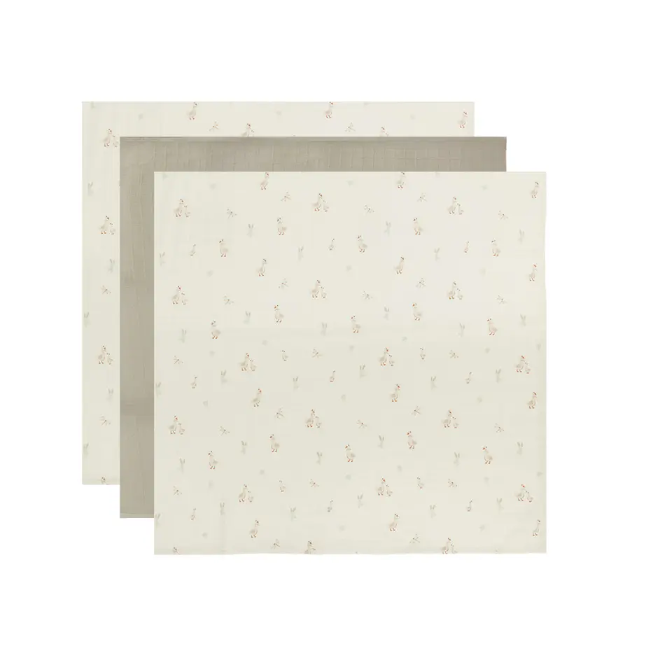 Lingettes Hydrophile 70x70cm 3 Pièces Dear Goose | Ecru