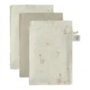 Washandjes Tetra 3 Stuks Dear Goose | Ecru 