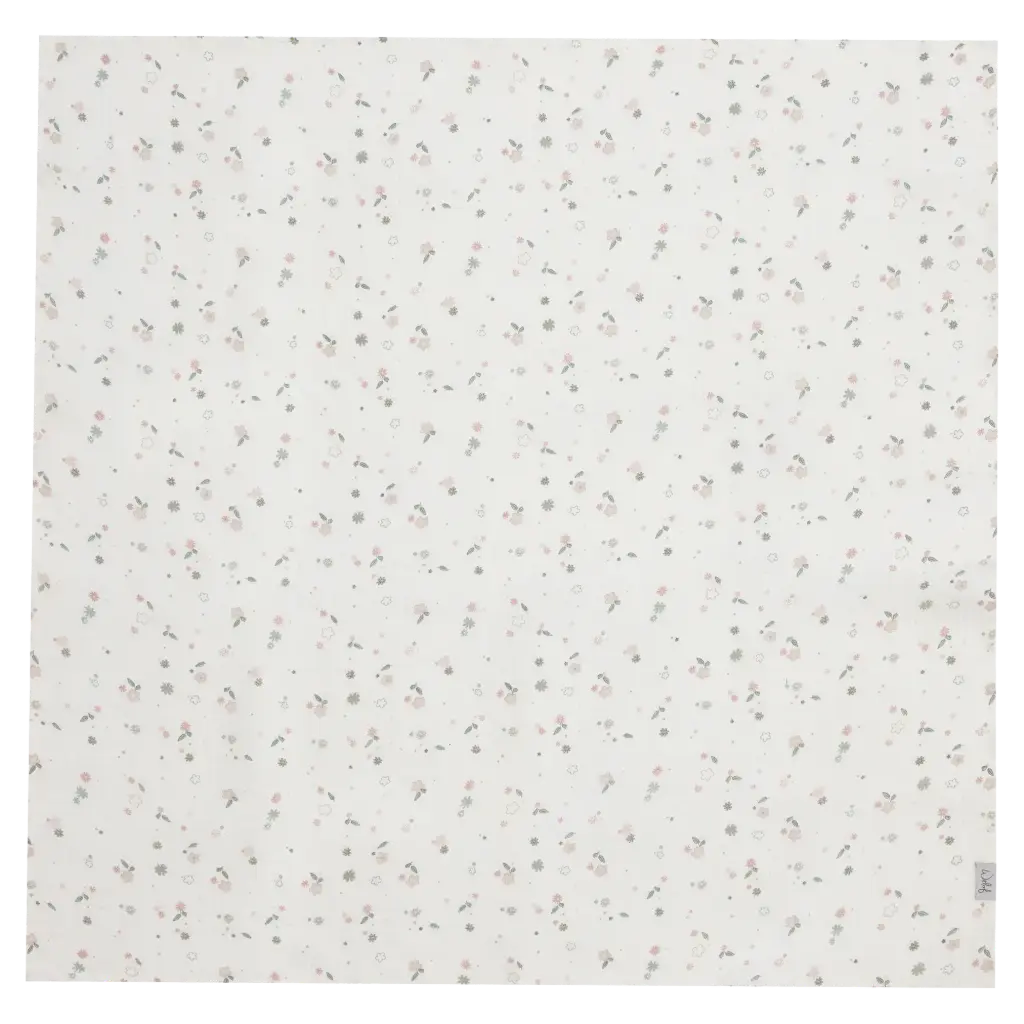 Doek Tetra 110x110cm Vintage Flowers | Ecru  