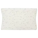 Housse matelas à langer Jersey 70x50cm Vintage Flowers | Ecru