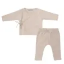 Set 2 Pièces Velvet Rib Soft Sand | Ecru