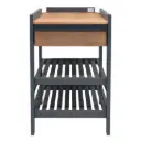 Verzorgingstafel Lars Duo Seal Grey/Teak | Grijs