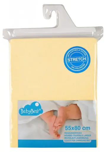 [02509-09] Changing pad cover Terry 45x85cm Light Yellow | Yellow