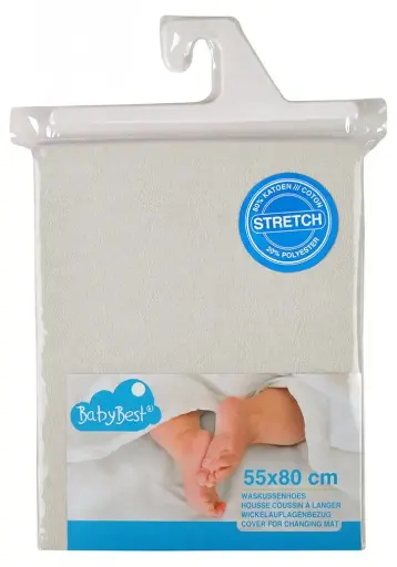 [02510-12] Waskussenhoes Stretch 55x80cm Ecru | Ecru