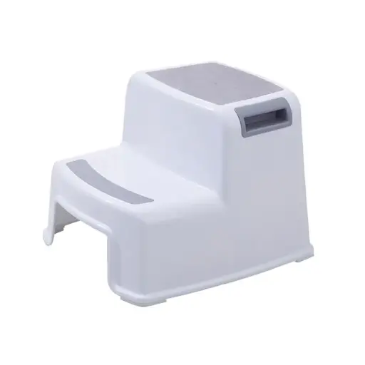 [02129-01] Marchepied Two Step Stool | Blanc