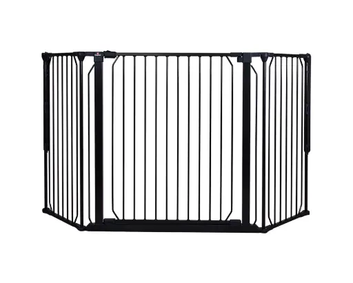 [04760-08] Safety gate Steel Carl Wide | Black