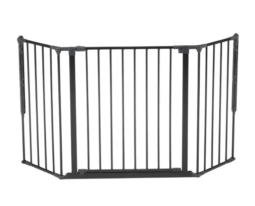 [04790-08] Safety gate Steel Olaf Wide | Black