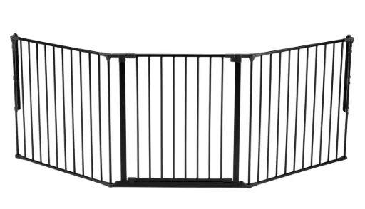 [04791-08] Safety gate Steel Olaf X Wide | Black