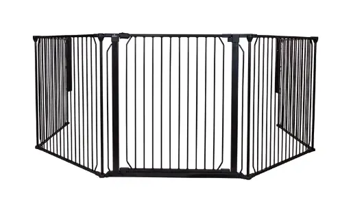 [04763-08] Safety gate Steel Carl XXX Wide | Black