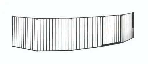 [04793-08] Safety gate Steel Olaf XXX Wide | Black