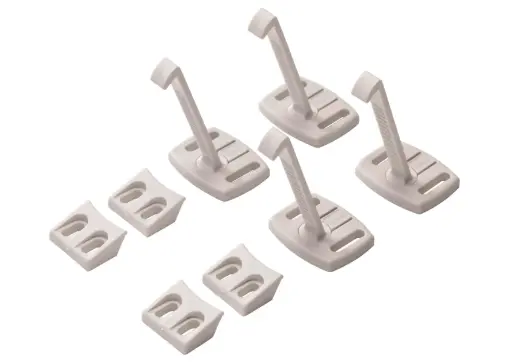 [04690-00] Dispositif de verrouillage de porte ou de tiroir | Blanc