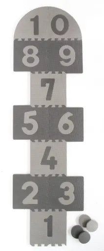 [01396-00] Tapis-puzzle Marelle | Gris