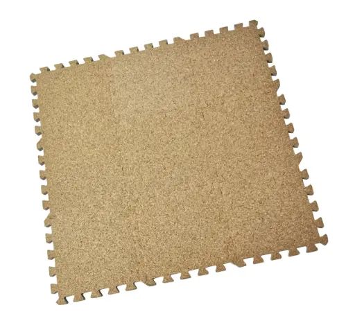 [01397-00] Tapis-puzzle 9 Pièces 90x90cm Liège | Beige