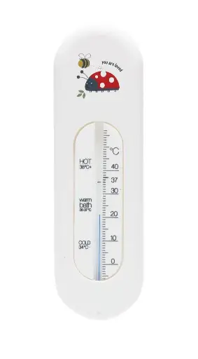 [06236-21] Bath thermometer Bohemian Garden | White
