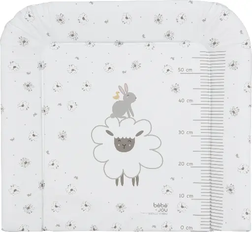 [06802-023] Matelas à langer 72x77cm Tiny Sheep | Blanc