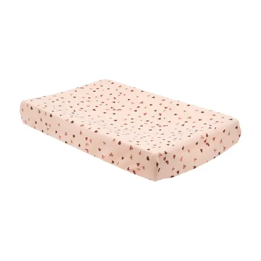 [03029-08] Changing pad cover Muslin Sweet Butterfly | Pink