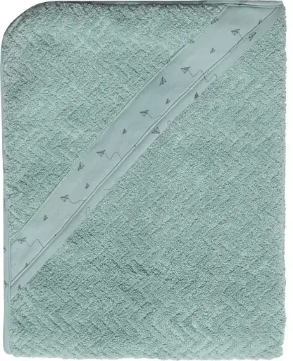 [03010-055] Bathcape 75x85cm Fabulous Paper Planes | Green