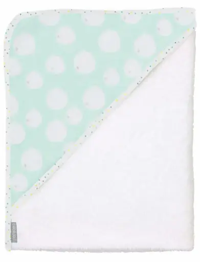 [03010-107] Badcape 75x85cm Confetti Party | Wit