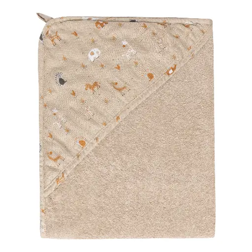 [03010-20] Bathcape 75x85cm Steppe | Taupe